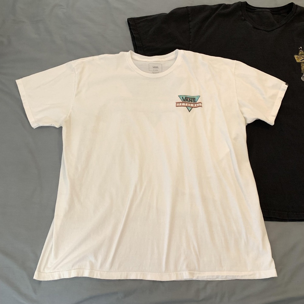 Vans Shirt Lot Of 2 Mens 2XL Black White Off The Wall Tavern Graphic Tee T-Shirt - Picture 2 of 16